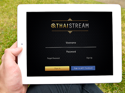 Thai Stream app ios ipad luxury steaming thai ui ux