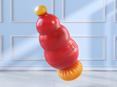 Kong 3d dog dog art dog toy inflate kong model toy