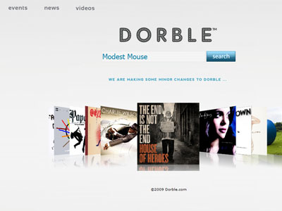 Oldie...Dorble it! awesome design dorble interface mp3 music web