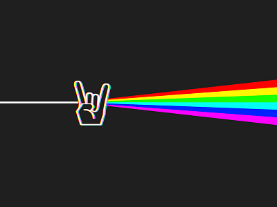 Ready to Rock pink floyd rainbow rock spectrum the dark side of the rock ui visual