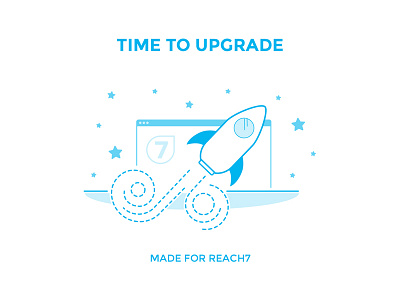 Upgrade icon rocket space stars upgrade window