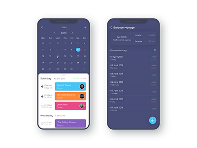 Schedule Management App Concept by TechCare™ Inc on Dribbble