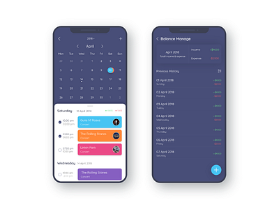 Schedule Management App Concept app design schedule management ui ux