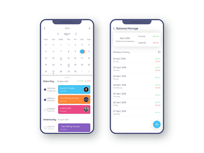 Schedule Management App Concept_White