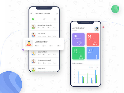 BasketBall League App Concept app design iphonex sports trending ui ux