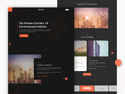 Pollution awareness_web Design app awereness branding dark design environment for interface landing page new open pollution social trending typography ui web work