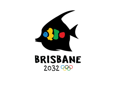 2032 Summer Olympics Bid australia fish graphic design logo olympics bid