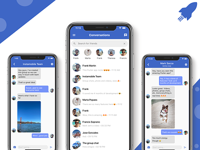 Flutter Chat App Template android chat flutter ios