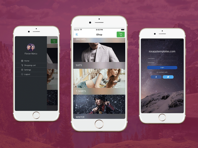 iOS Template by iOS App Templates on Dribbble