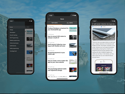 Reuters News Reader iPhone App Template for Wordpress ios iphone mobile news news feed news reader reuters template theme wordpress