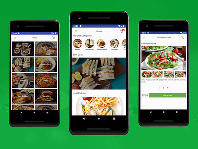 Android Restaurant App Design Template android android app android app design android app development food app food delivery app food delivery application food ordering mobile templates restaurant
