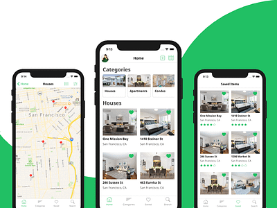 Real Estate App Template in React Native airbnb android app design app template firebase ios mobile templates react native real estate real estate agency real estate agent real estate branding template