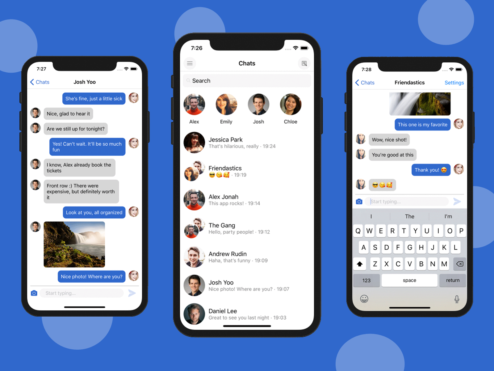 React Native Chat App Template UI Kit by iOS App Templates ...