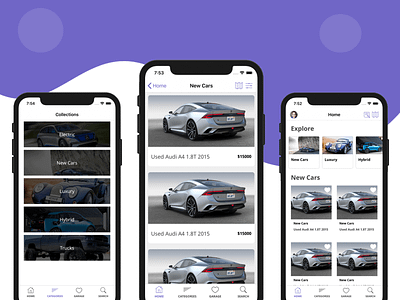Car Dealer iOS App Template - Design