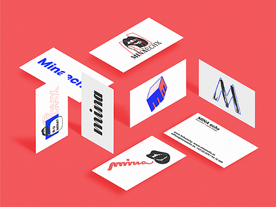 minaechx - buisnesscards branding corporate design graphic design illustration logo minaechx
