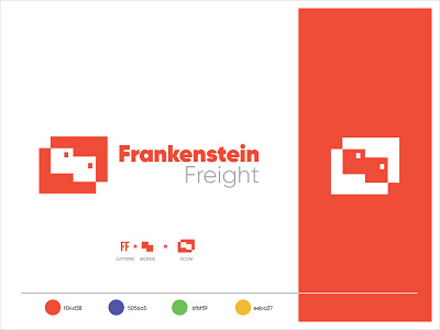 Frankenstein Freight - Logo freight logistic logistics supplies tracking transportation