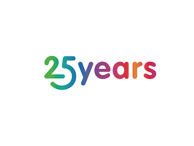 WIP 2nd concept for a 25th Anniversary mark 25 branding logo logodesign mark symbol