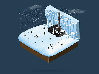 Piece of TV - Game of Thrones game of thrones isometric piece series stark the wall tv tv series winter is coming