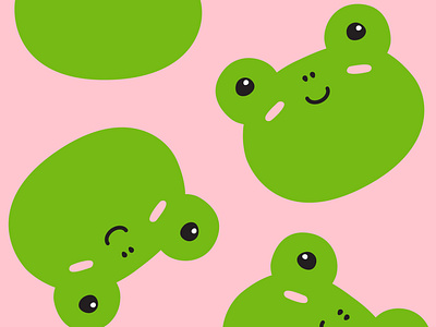 Seamless frog pattern