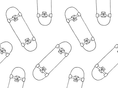 Seamless skateboard pattern deck design doodle extreme hand drawn illustration riding seamless pattern skate skateboard sketch sport trendy