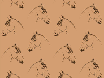 Seamless horse pattern animal dressage equestrian equine hand drawn horse illustration pony riding seamless pattern sport