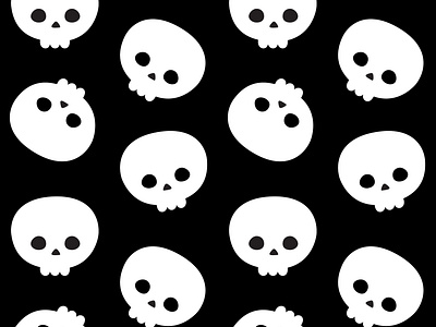 Seamless skull pattern