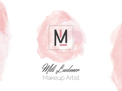 Makeup Artist Logo brand branding graphic design logo makeup makeup artist nudecolors
