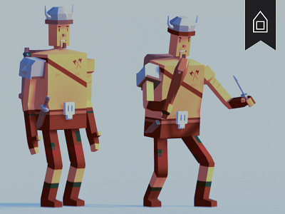 Low poly stylised character