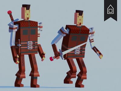 Low poly stylised character