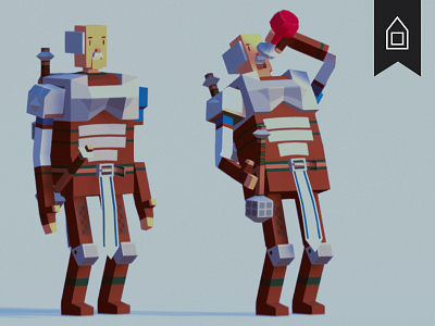 Low poly stylised character