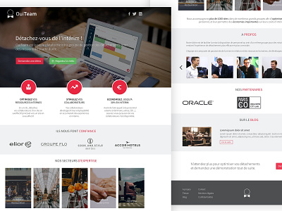 OuiTeam - Home corporate website design home homepage ouiteam photoshop psd website website design