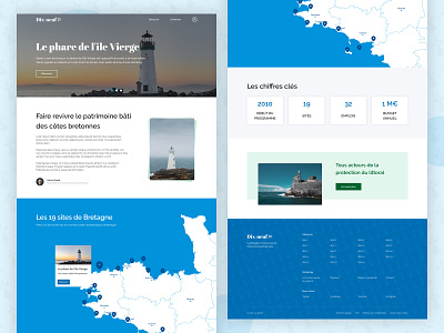 Dix-neuf - Homepage brittany design figma homepage ui website website design