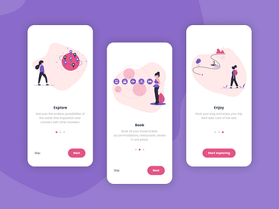 Daily UI 023 - Onboarding app booking booking app dailyui dailyui023 design figma mobile mobile app mobile design mobile ui onboarding travel travel app ui