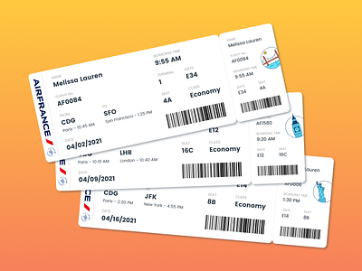 Daily UI 024 - Boarding Pass