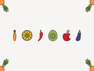 Daily UI 055 - Icon Set dailyui dailyui055 design figma fruits icon icon set icons illustration vegetables