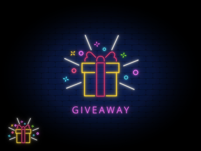 Daily UI 097 - Giveaway dailyui dailyui097 design figma gift giveaway illustration neon present
