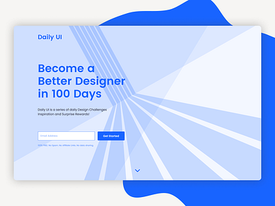 Daily UI 100 - Redesign Daily UI Landing Page