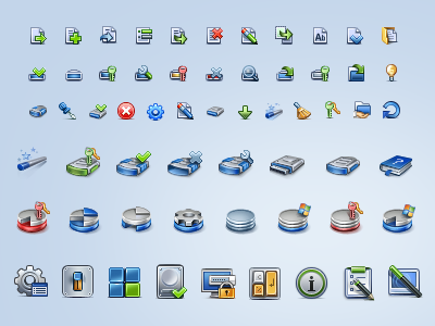 Cryptic Disk icons programs little icons
