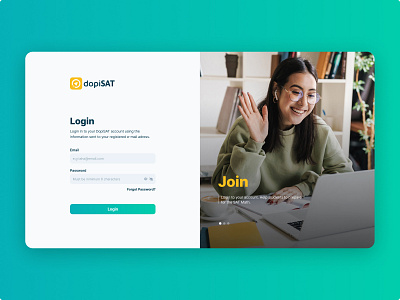 DopiSAT/Login app appdesign design education login ui ux