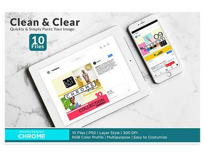 Chrome Instagram Template