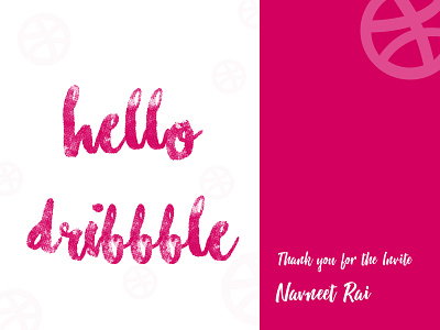 Hello Dribbble dribble dribblers firstshot graphics hello typography ui