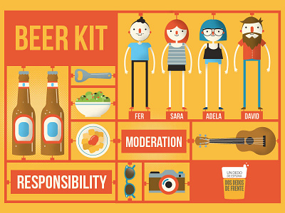 Beer Kit advertising beer illustration vectorial