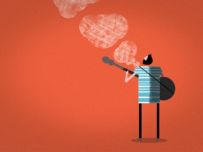 Smoke Signal illustration music vectorial
