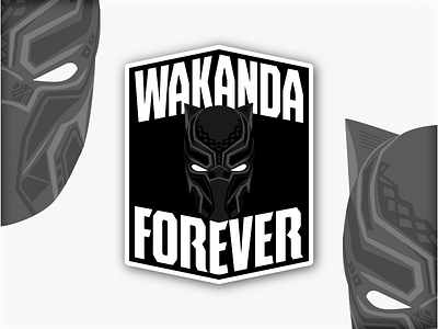 Wakanda Forever Badges 1/3 art avengers black panther comic illustration marvel superhero vector vibranium