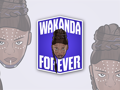 Wakanda Forever Badges 2/3 art avengers black panther comic illustration marvel superhero vector vibranium