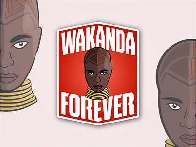 Wakanda Forever Badges 3/3 art avengers black panther comic illustration marvel superhero vector vibranium
