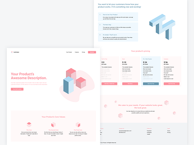 Your Product Landing Page content graphics design inspiration interface isometric landing page products ui ui design ux ux design web website