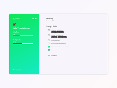 Daily UI - Daynotes