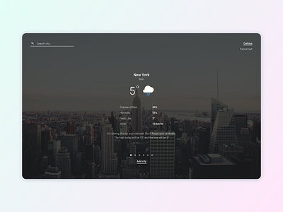 Daily UI - The Weather