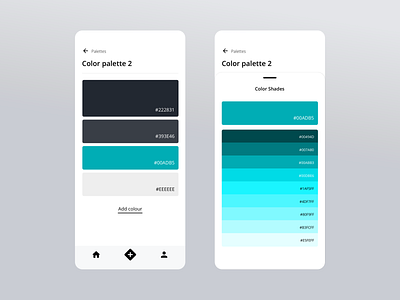 Daily UI - Colours or Colors app app design clean colors colours concept dailyui design icon inspiration minimal ui ui design ux ux design